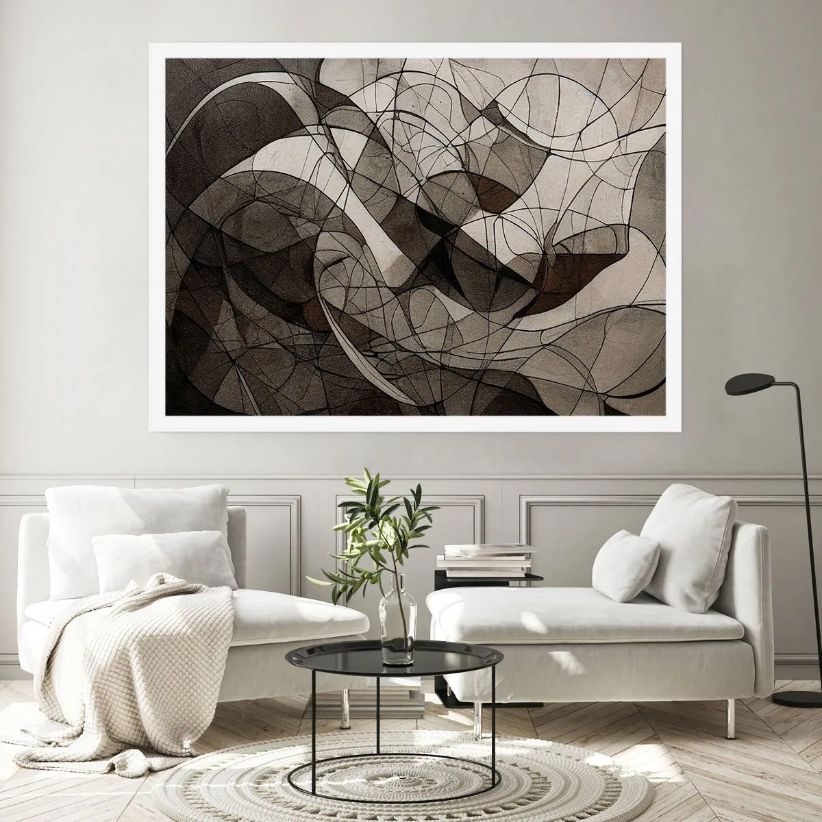 Poster - Zirkulation von Erdfarben - 70x50 cm