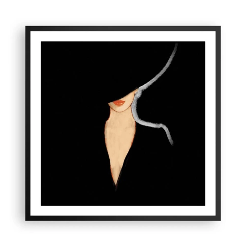Poster in einem schwarzem Rahmen - Eleganz und Stil - 60x60 cm