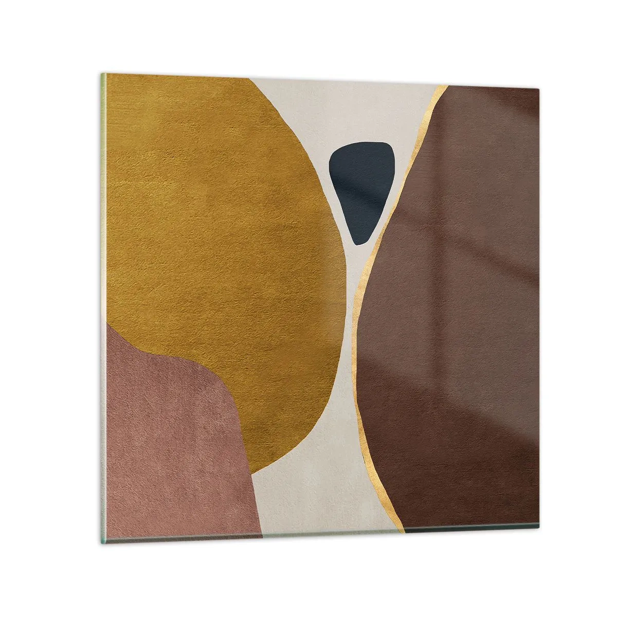 Glasbild - Bild auf glas - Abstraktion – ein Ort im Raum - 50x50 cm