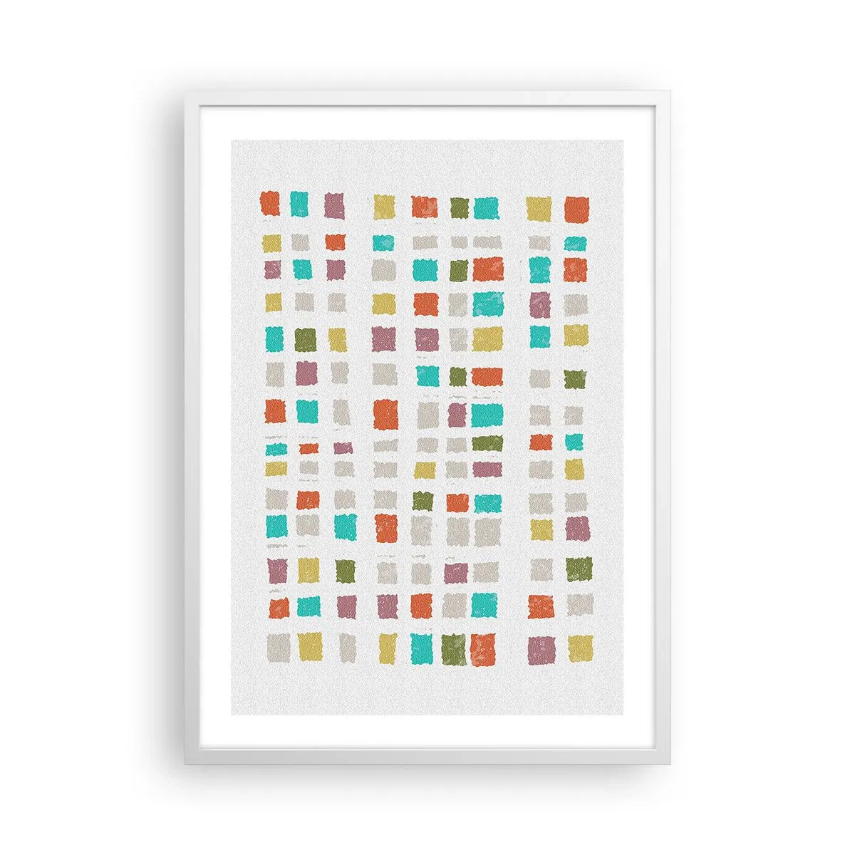 Poster in einem weißen Rahmen - Unbekanntes Spiel - 50x70 cm