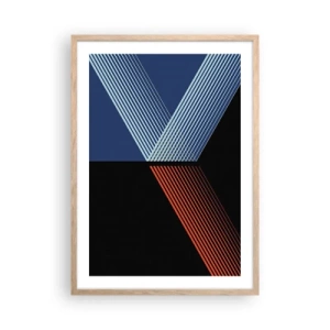 Poster in einem Rahmen aus heller Eiche - Eine einfache Geschichte - 50x70 cm