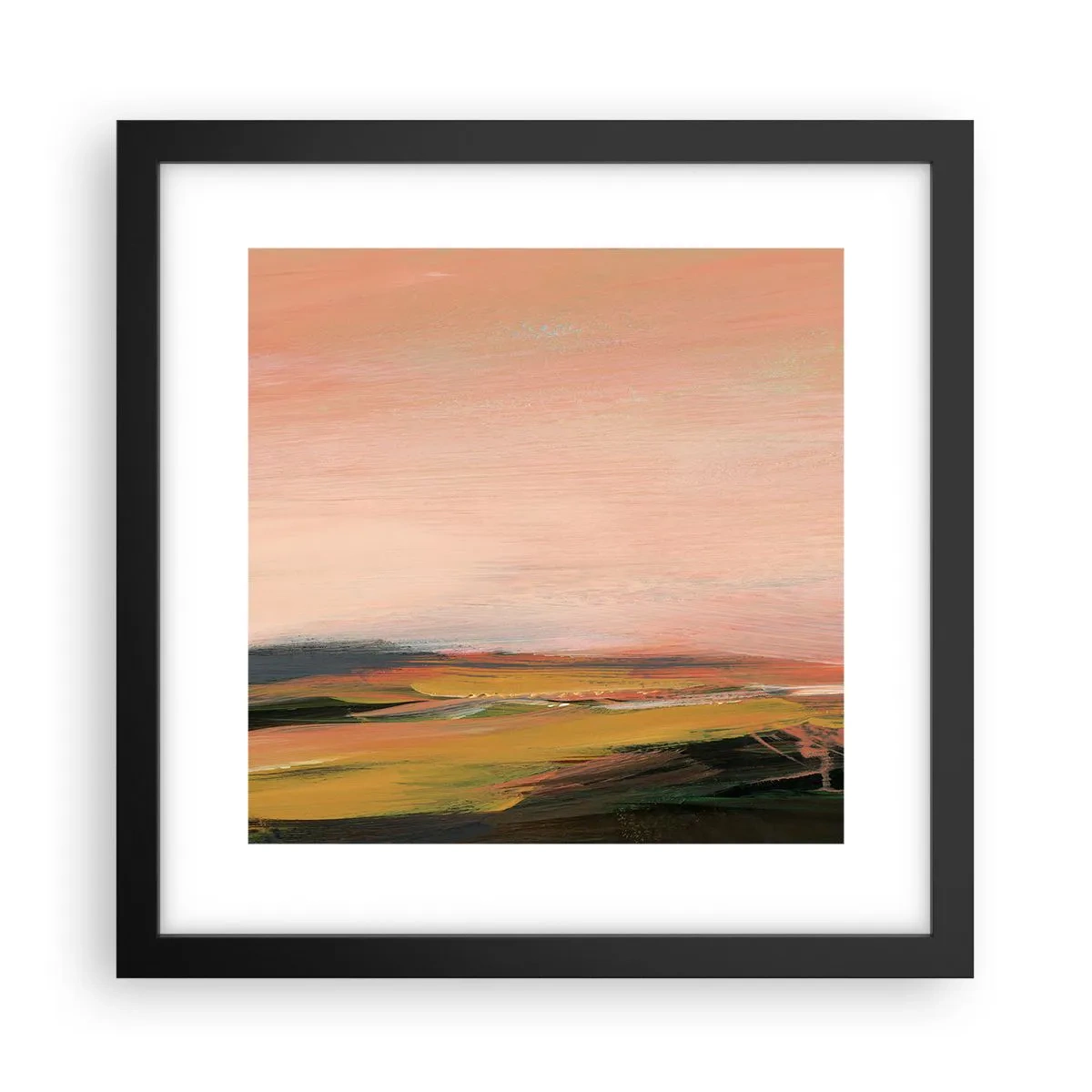 Poster in einem schwarzem Rahmen - In Rosatönen - 30x30 cm