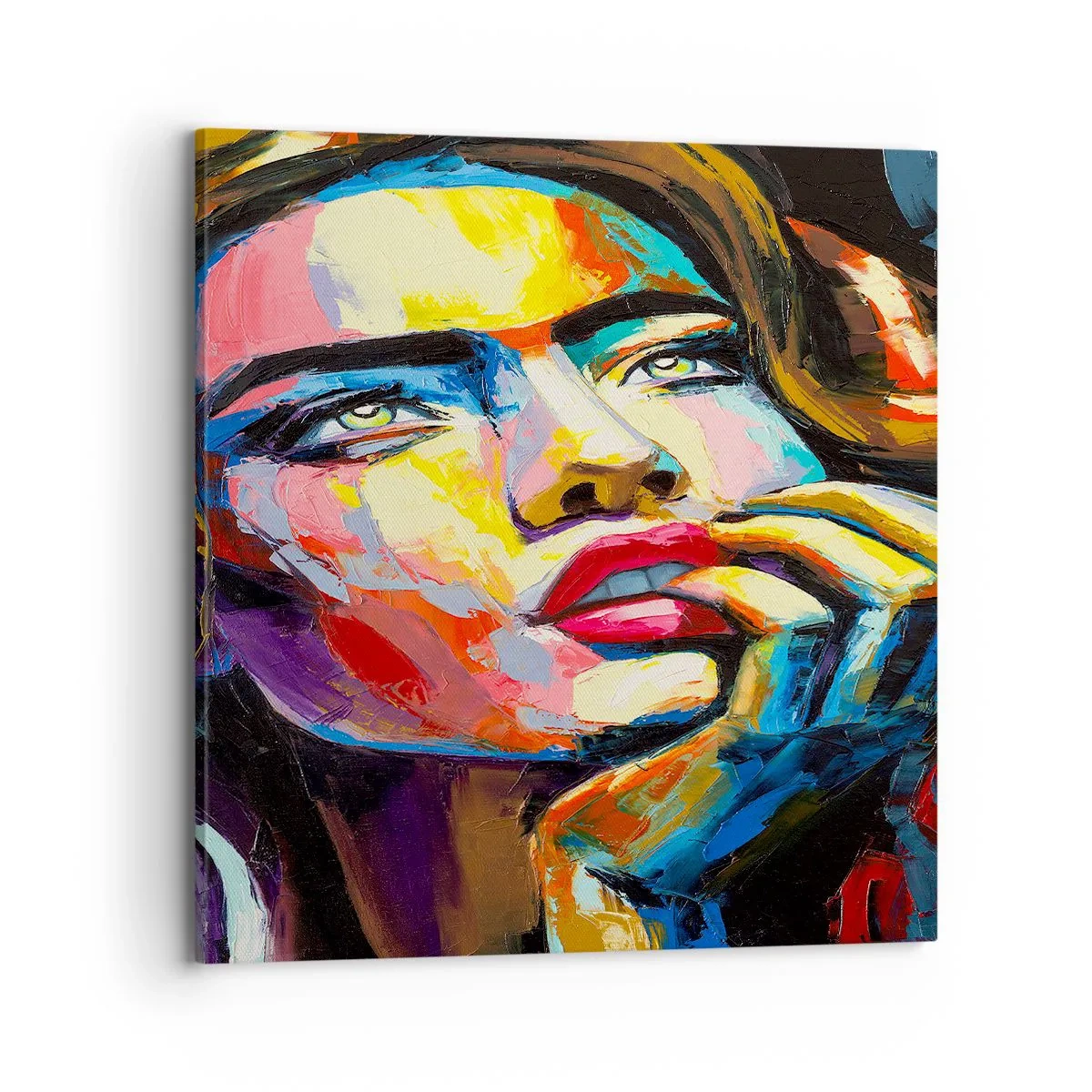 Bild auf Leinwand - Leinwandbild - Träume fliegen am Himmel wie Vögel - 70x70 cm