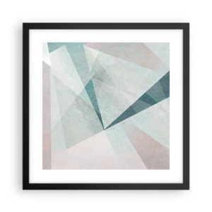 Poster in einem schwarzem Rahmen - Einfach aber dynamisch - 40x40 cm