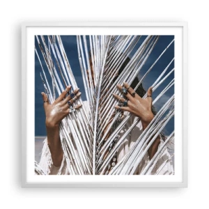 Poster in einem weißen Rahmen - Das Mädchen des Schamanen? - 60x60 cm