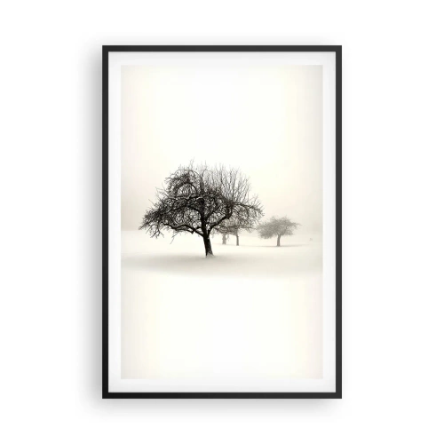 Poster in einem schwarzem Rahmen - Winterschlaf - 61x91 cm