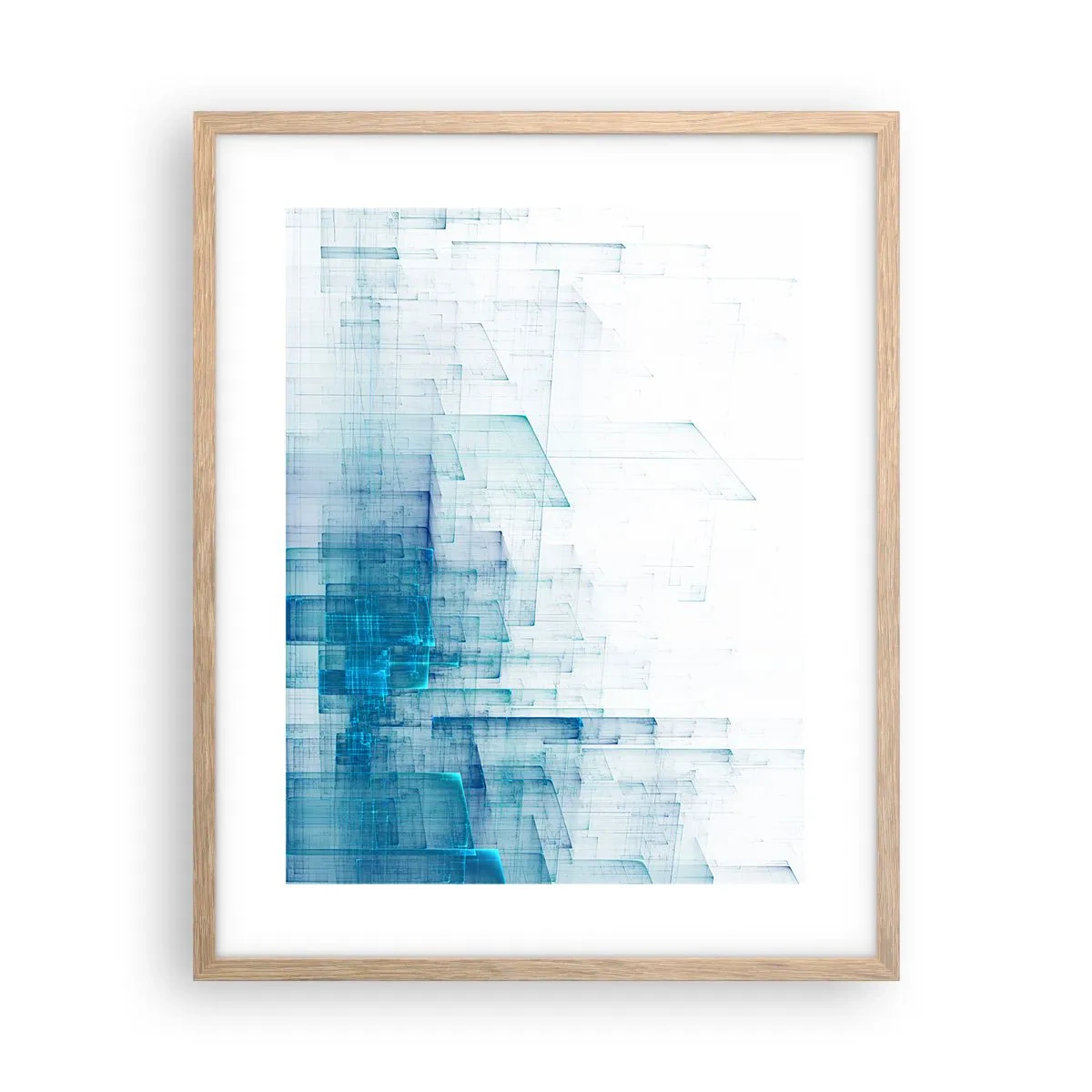 Poster in einem Rahmen aus heller Eiche - Wie der Raum wgeschaffen urde - 40x50 cm