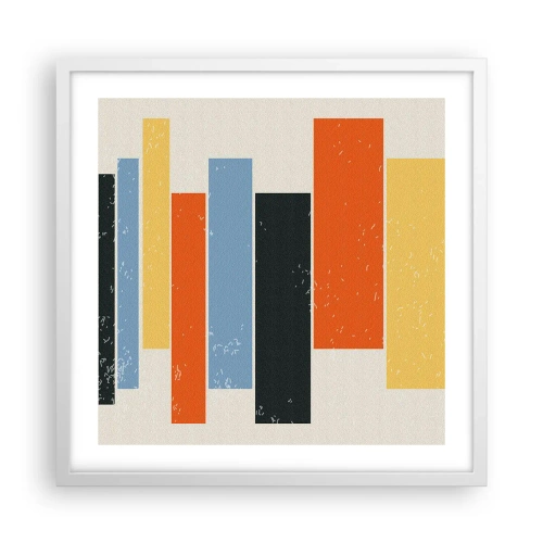 Poster in einem weißen Rahmen - Musiknotation - 50x50 cm