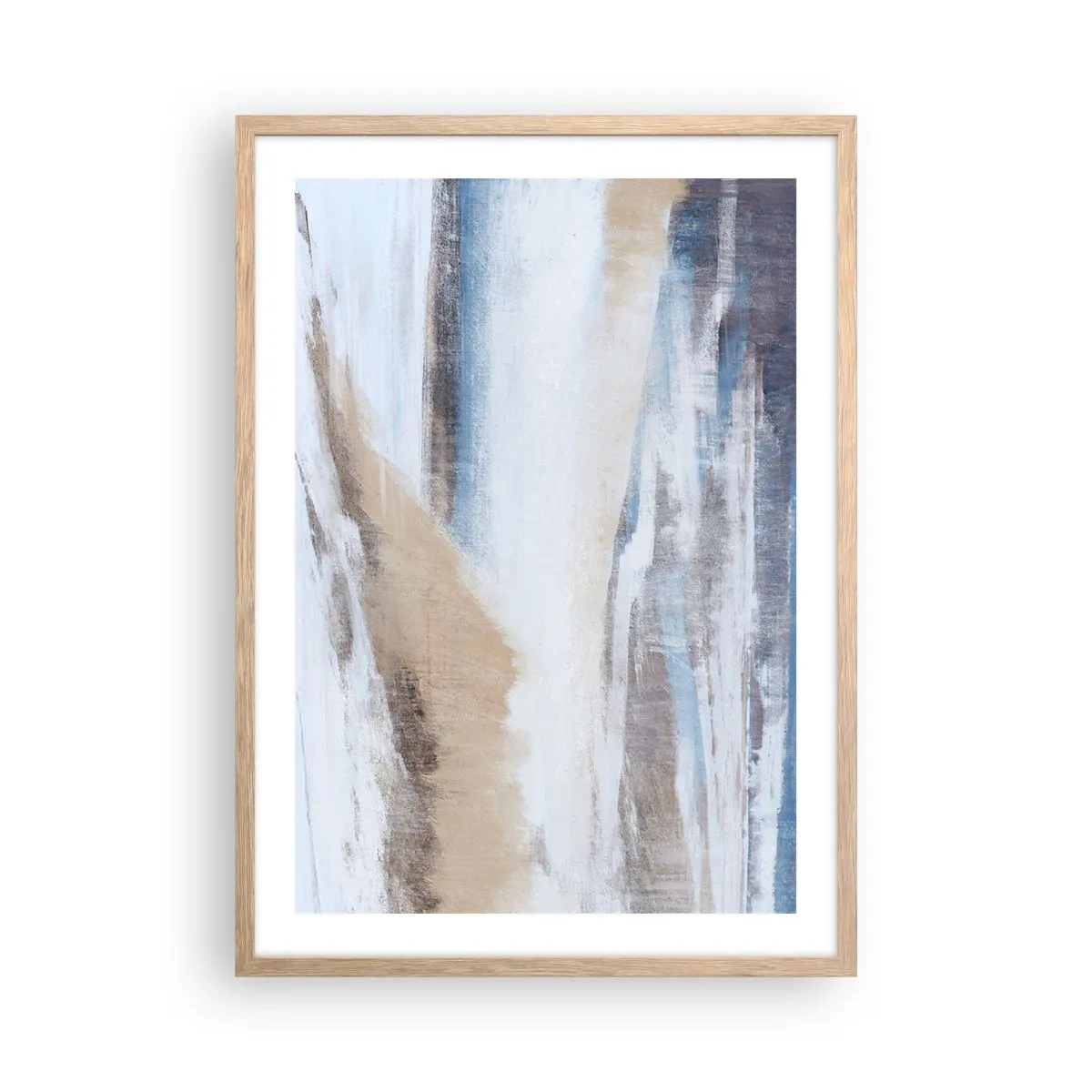 Poster in einem Rahmen aus heller Eiche - Winterkomposition - 50x70 cm