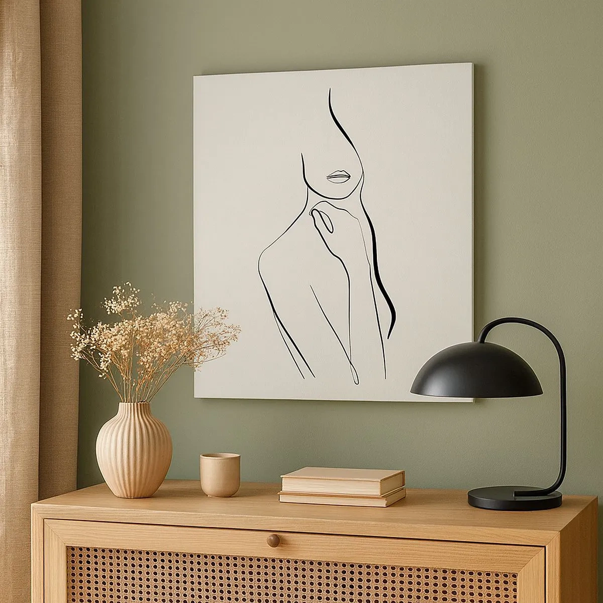 Bild auf Leinwand - Leinwandbild - Eine Welle der Melancholie - 30x30 cm