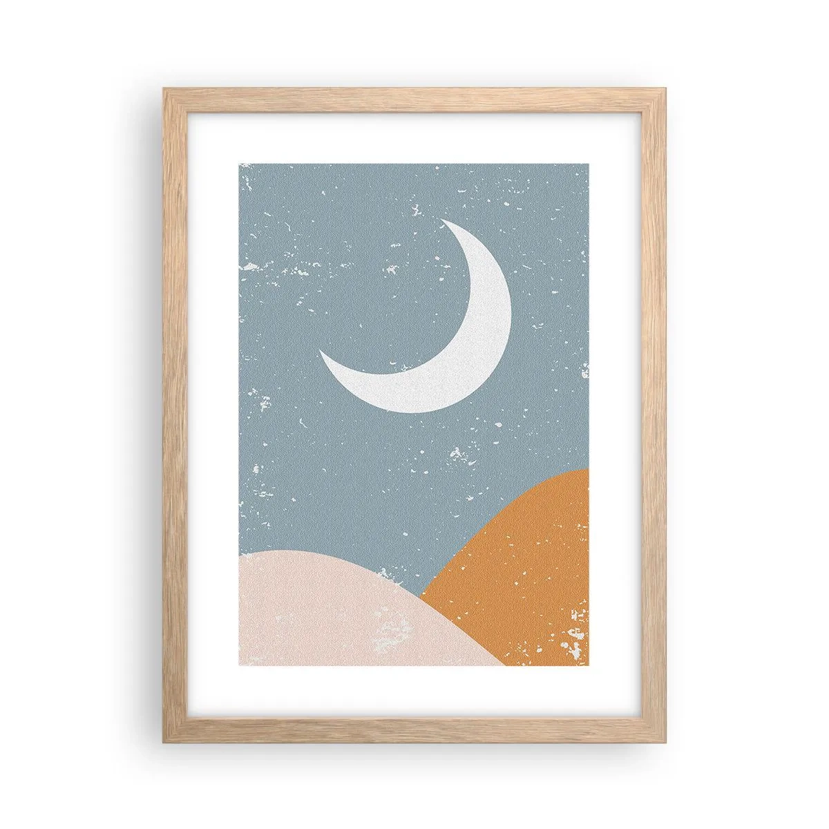 Poster in einem Rahmen aus heller Eiche - Wunder vieler Nächte - 30x40 cm