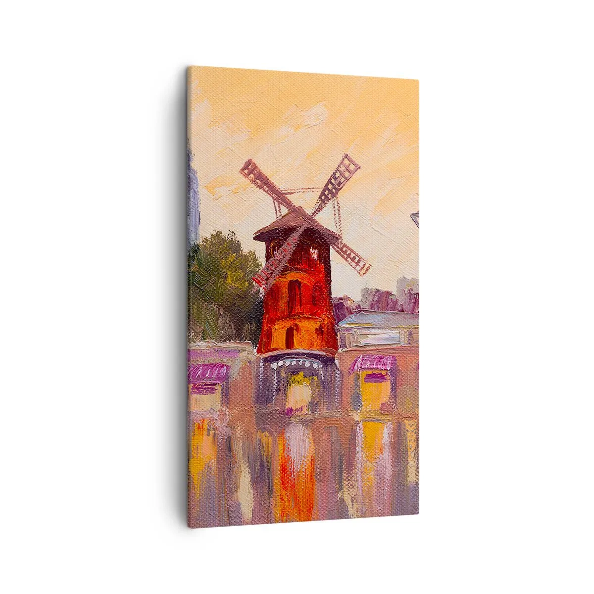 Bild auf Leinwand - Leinwandbild - Pariser Ikonen – Moulin Rouge - 45x80 cm
