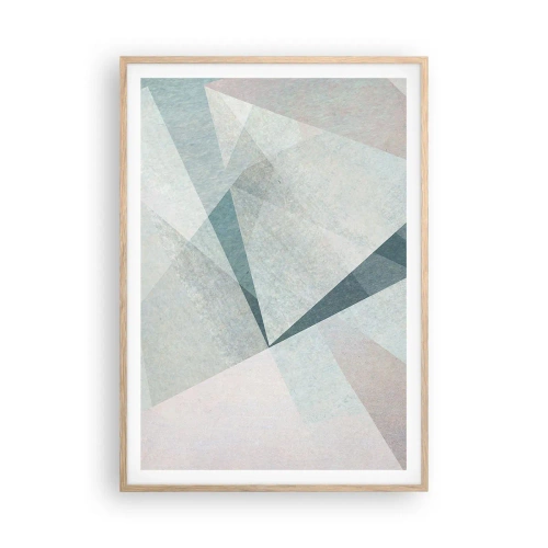 Poster in einem Rahmen aus heller Eiche - Einfach aber dynamisch - 70x100 cm