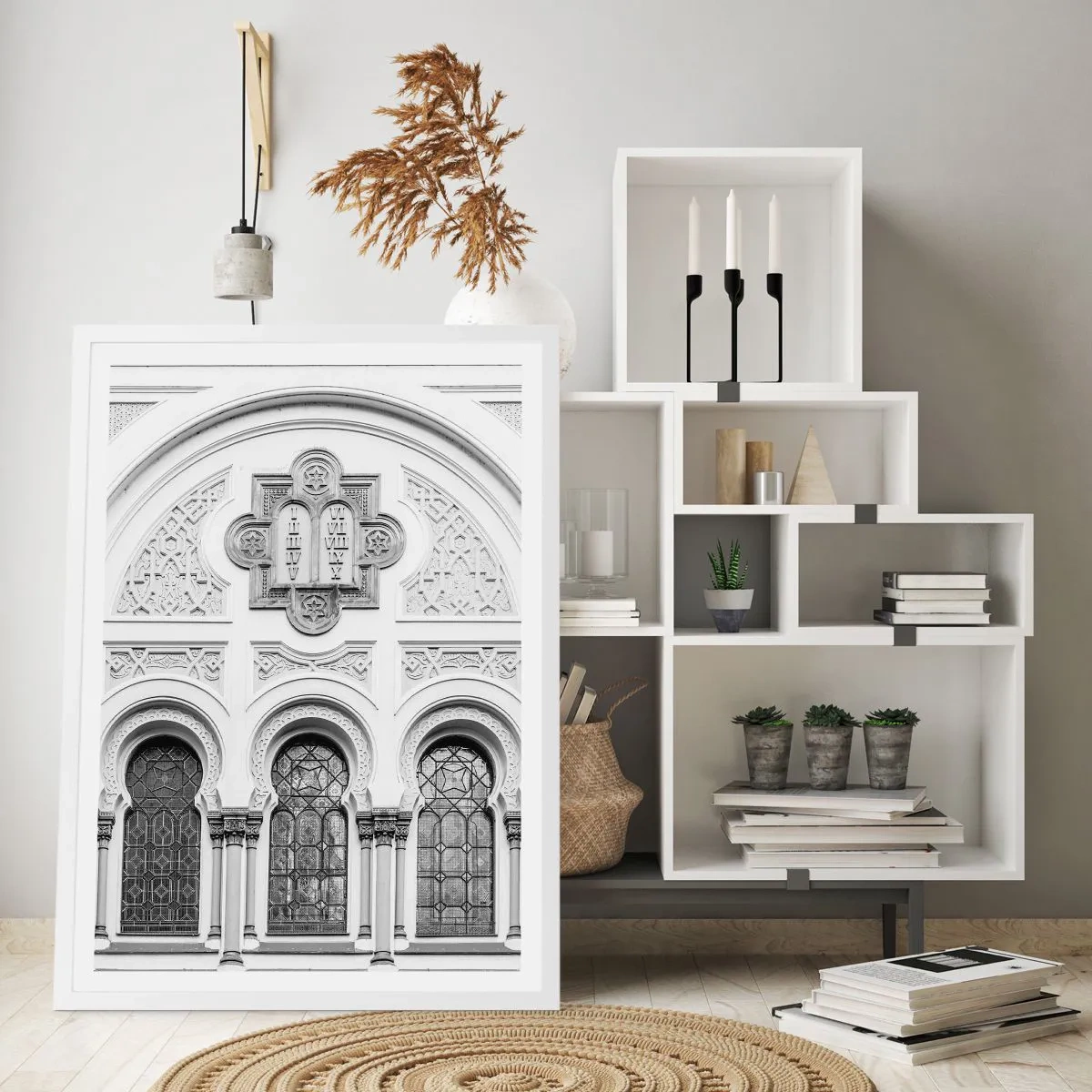 Poster in einem weißen Rahmen - An der Grenze der Kulturen - 70x100 cm