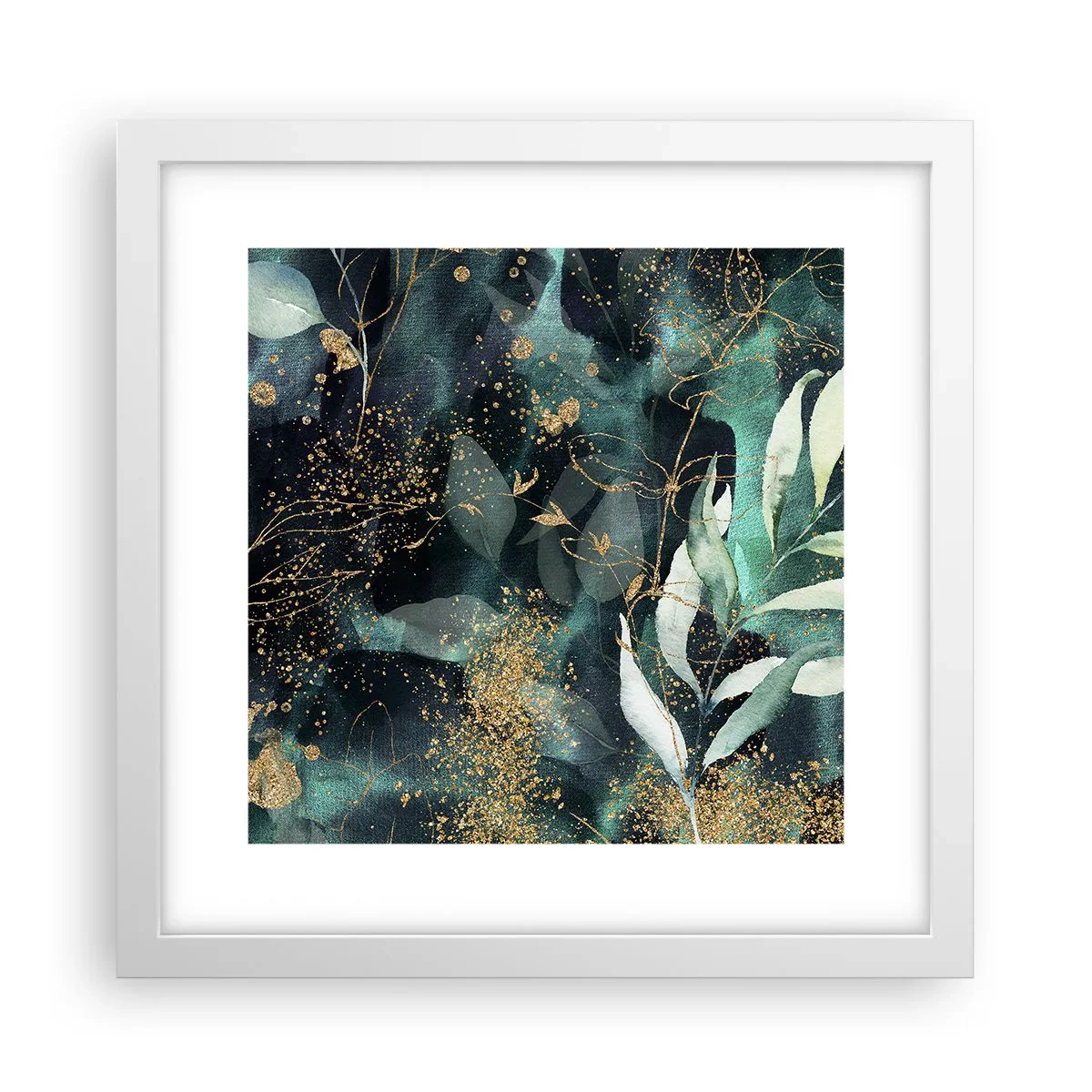 Poster in einem weißen Rahmen - Zaubergarten - 30x30 cm