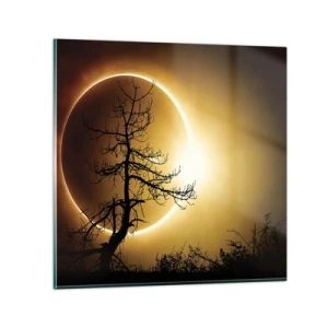 Glasbild - Bild auf glas - Totale Finsternis - 30x30 cm