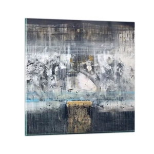 Glasbild - Bild auf glas - Wie auf Eis, wie nach Dezember - 60x60 cm