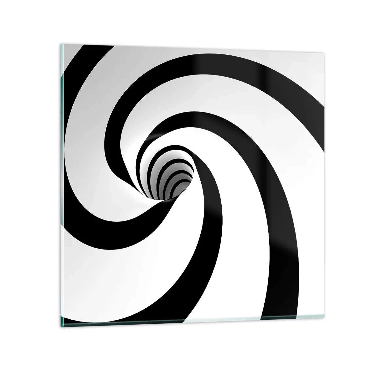 Glasbild - Bild auf glas - Dem Wirbel nachgeben? - 40x40 cm