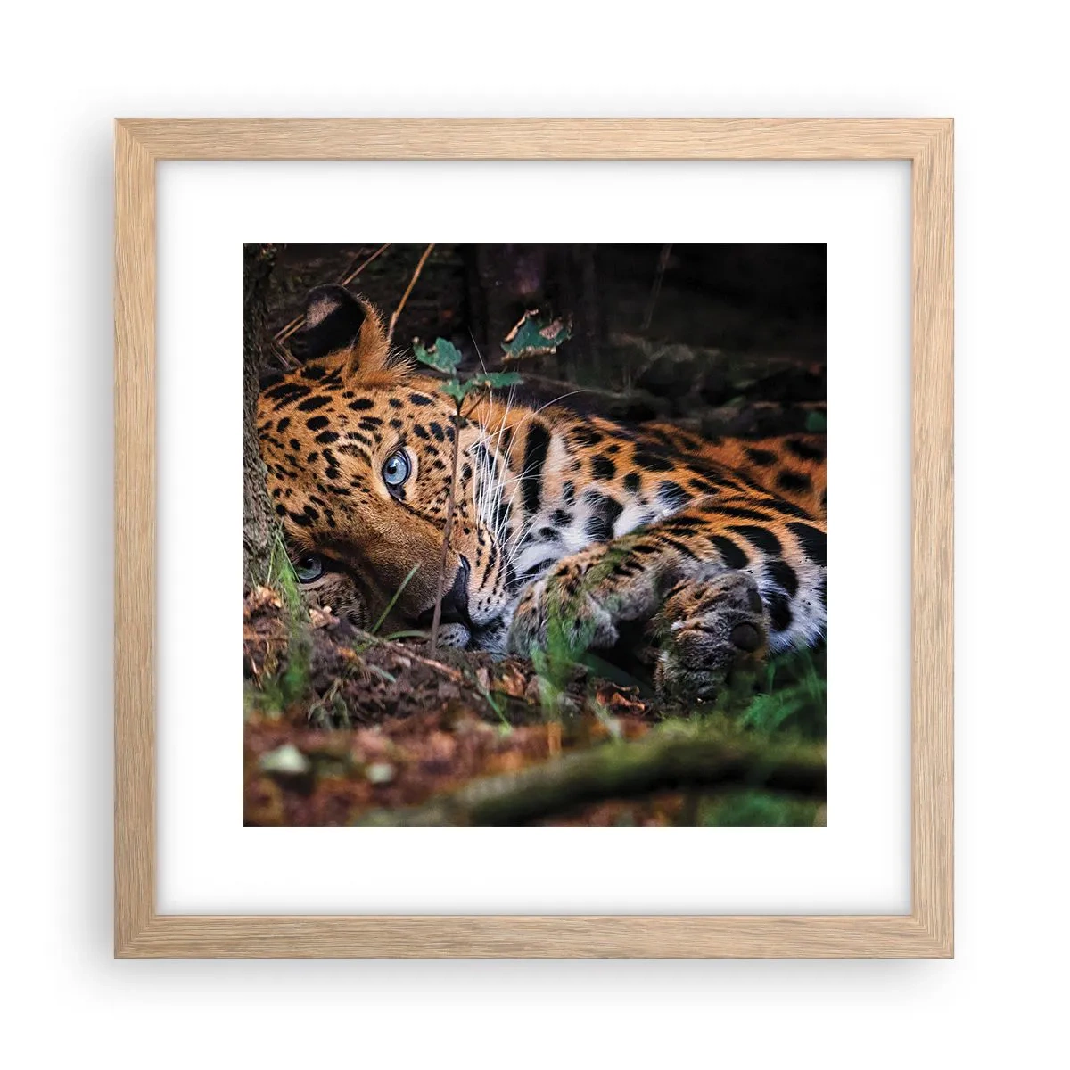 Poster in einem Rahmen aus heller Eiche - Vertrau mir - 30x30 cm