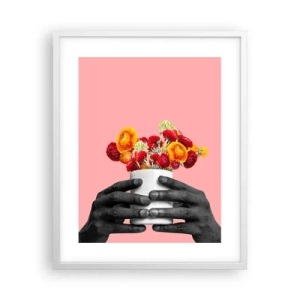 Poster in einem weißen Rahmen - Die Apotheose des Lebens - 40x50 cm