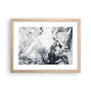 Poster in einem Rahmen aus heller Eiche - Das Innere der Erde - 40x30 cm