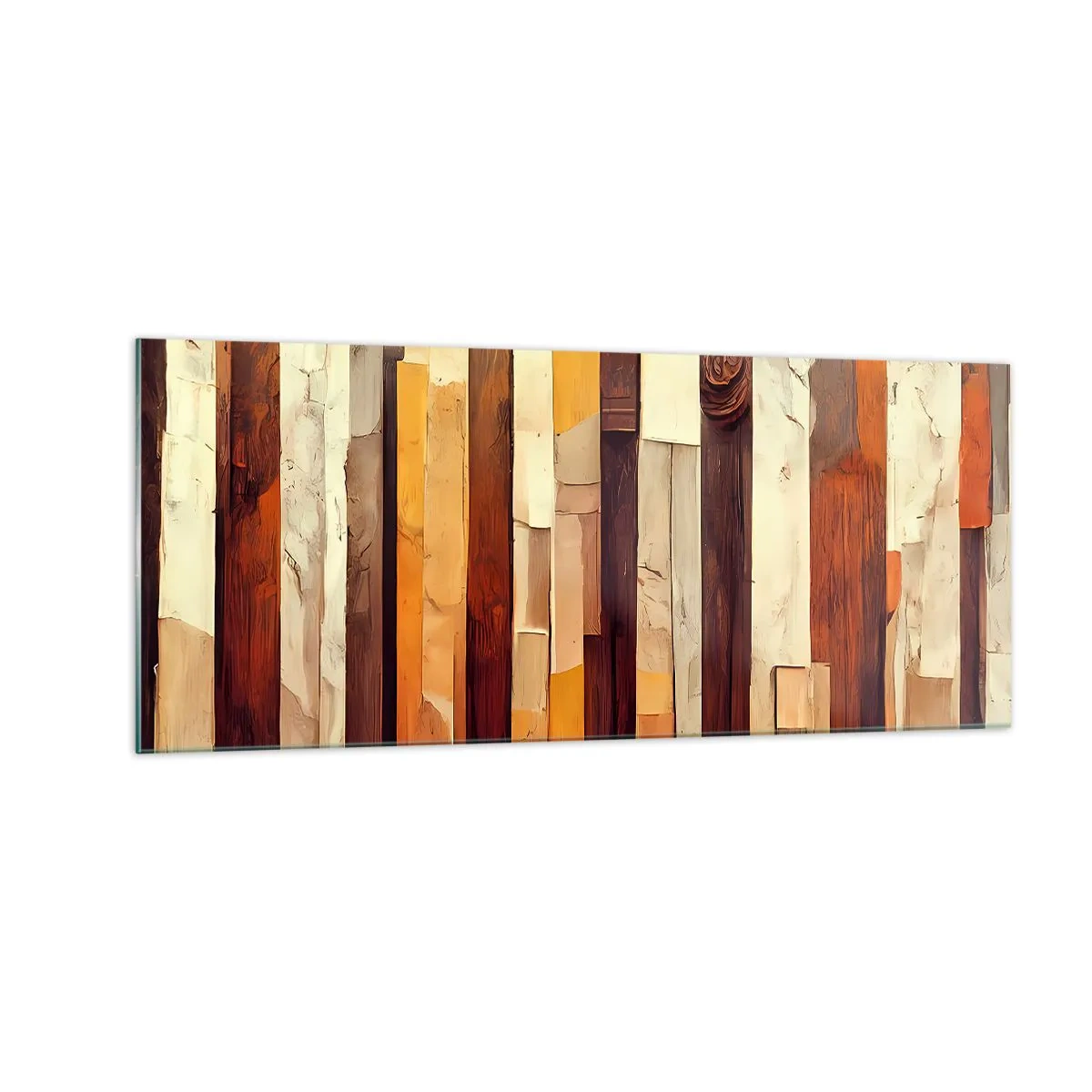 Glasbild - Bild auf glas - Hymne der Waldbäume - 100x40 cm