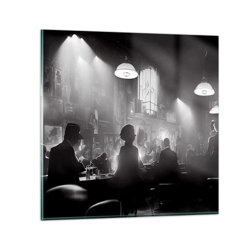 Glasbild - Bild auf glas - In Jazz-Atmosphäre - 50x50 cm