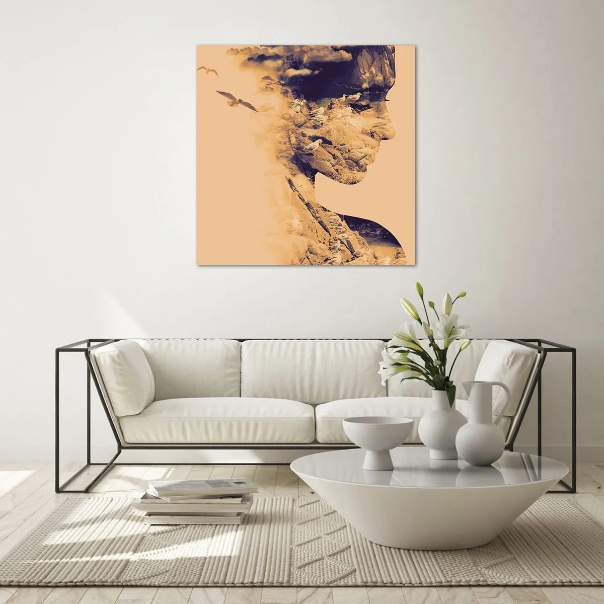 Glasbild - Bild auf glas - Von Natur aus schön - 70x70 cm