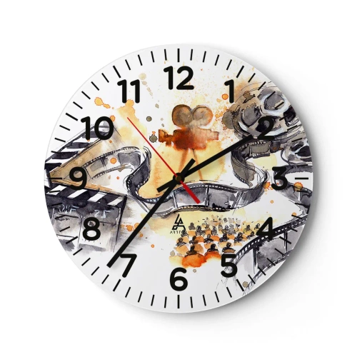 Wanduhr - Glasuhr - Im Land der Träume - 40x40 cm