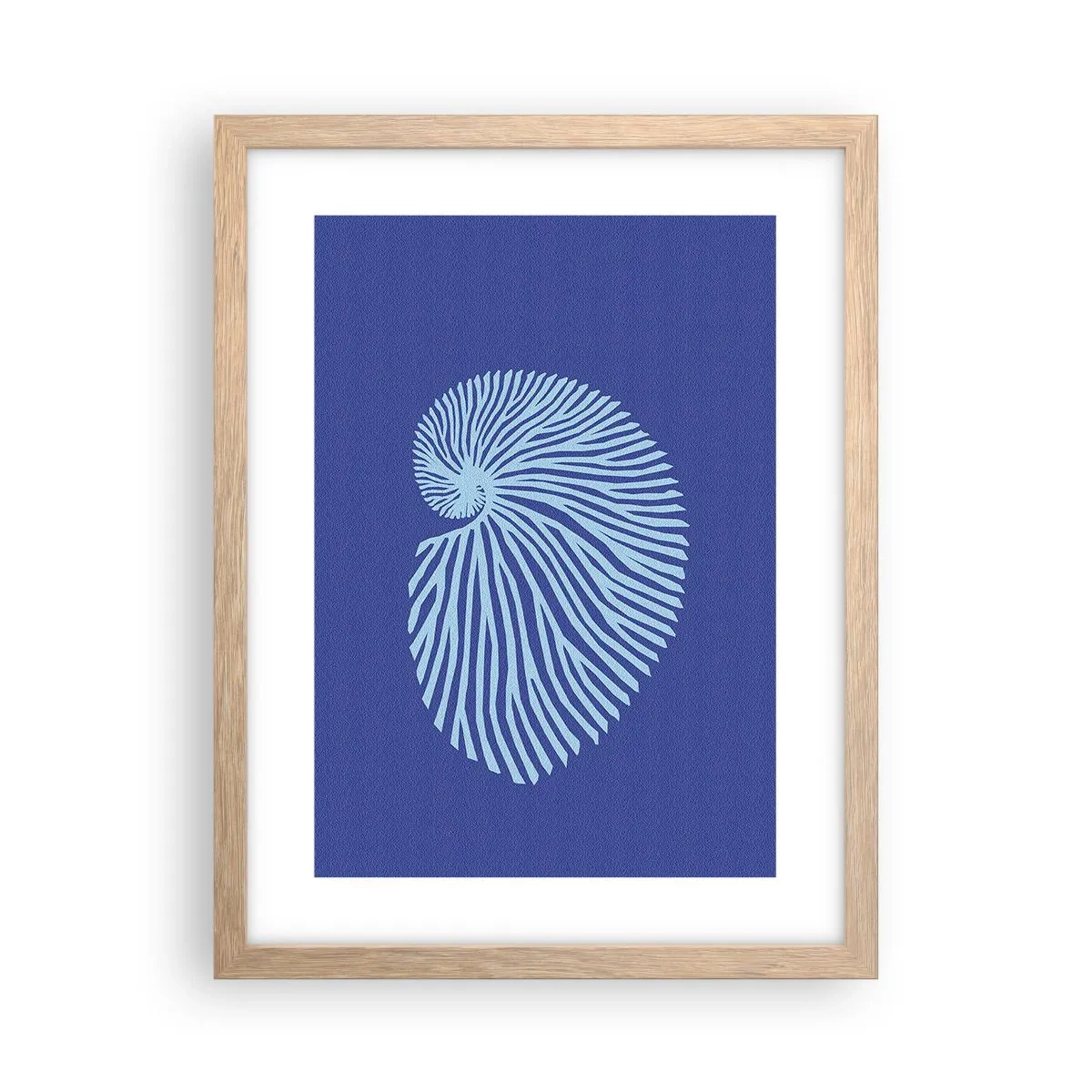 Poster in einem Rahmen aus heller Eiche - Geburt der Muschel - 30x40 cm