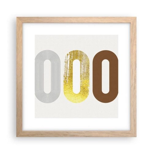 Poster in einem Rahmen aus heller Eiche - Oooh! - 30x30 cm