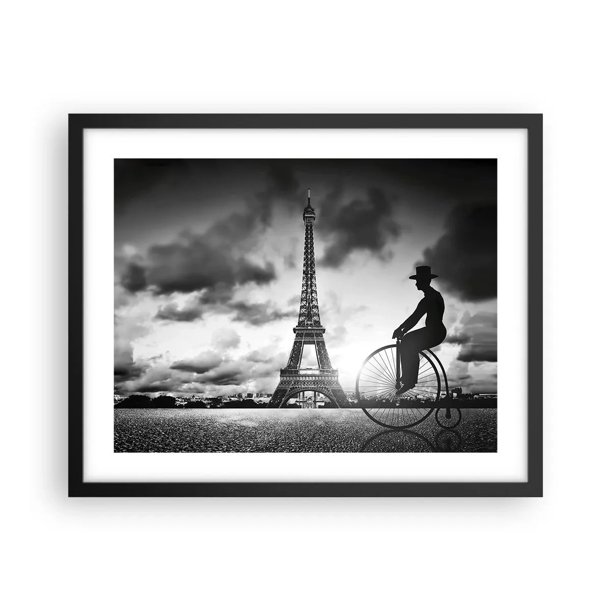 Poster in einem schwarzem Rahmen - Sehnsucht nach Belle Epoque - 50x40 cm