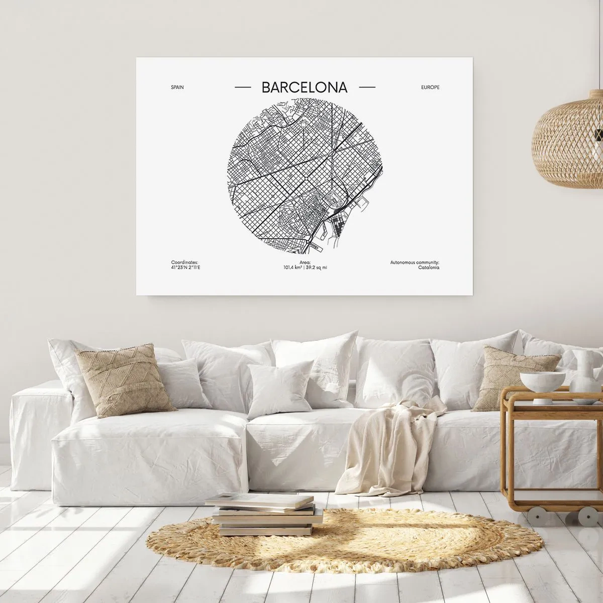 Poster - Anatomie von Barcelona - 50x40 cm