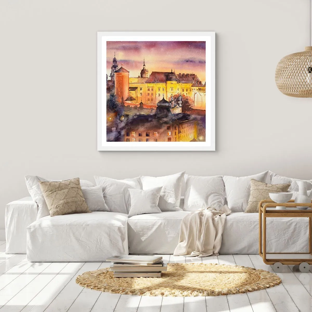 Poster in einem weißen Rahmen - Geschichte und Märchen - 50x50 cm