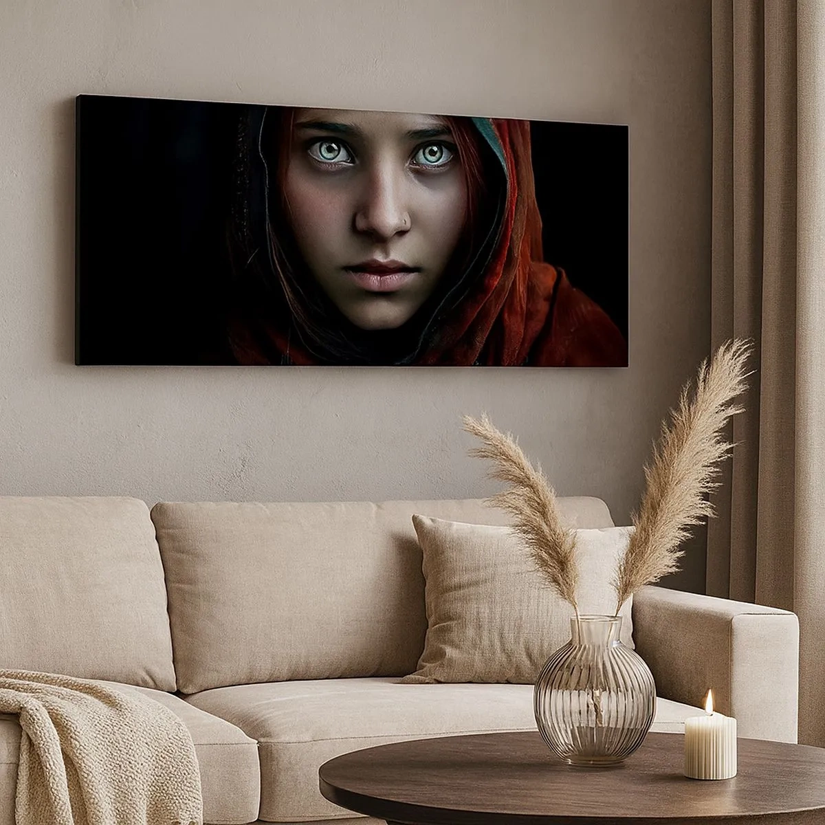 Bild auf Leinwand - Leinwandbild - Prinzessin aus dem Osten - 100x40 cm