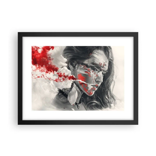 Poster in einem schwarzem Rahmen - Im Dunst der Absurdität - 40x30 cm