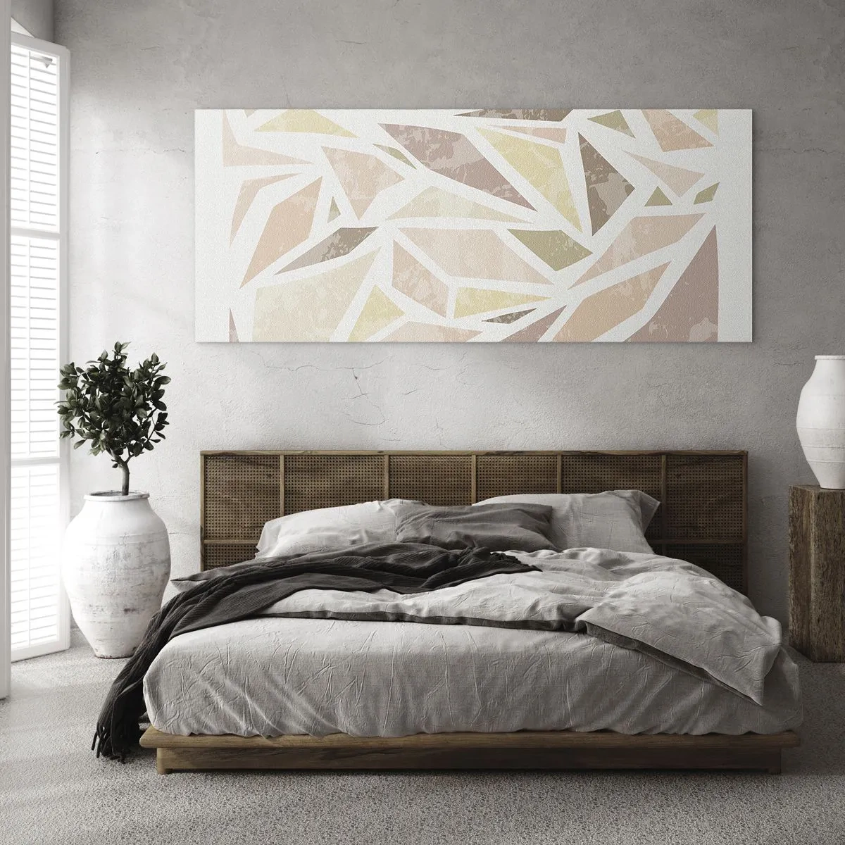 Glasbild - Bild auf glas - Buntglas-Komposition - 100x40 cm