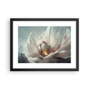 Poster in einem schwarzem Rahmen - Sie blüht alle hundert Jahre einmal - 40x30 cm