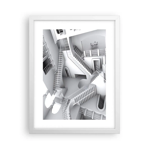 Poster in einem weißen Rahmen - Die Paradoxien des Weltraums - 30x40 cm