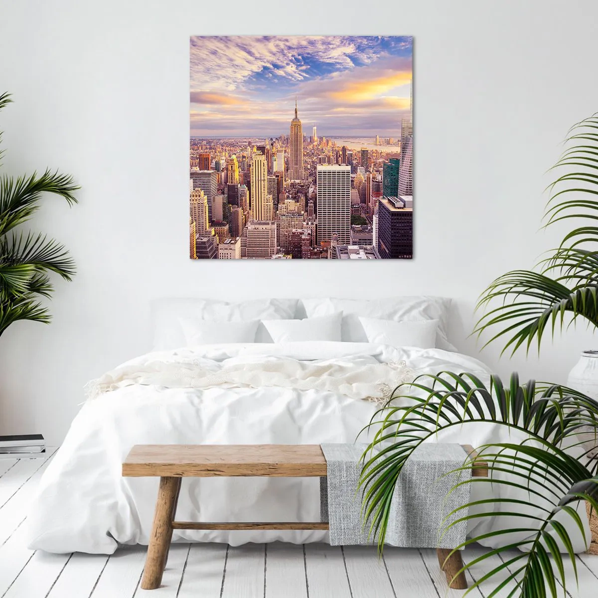 Bild auf Leinwand - Leinwandbild - Nur nach den Wolken greifen - 50x50 cm