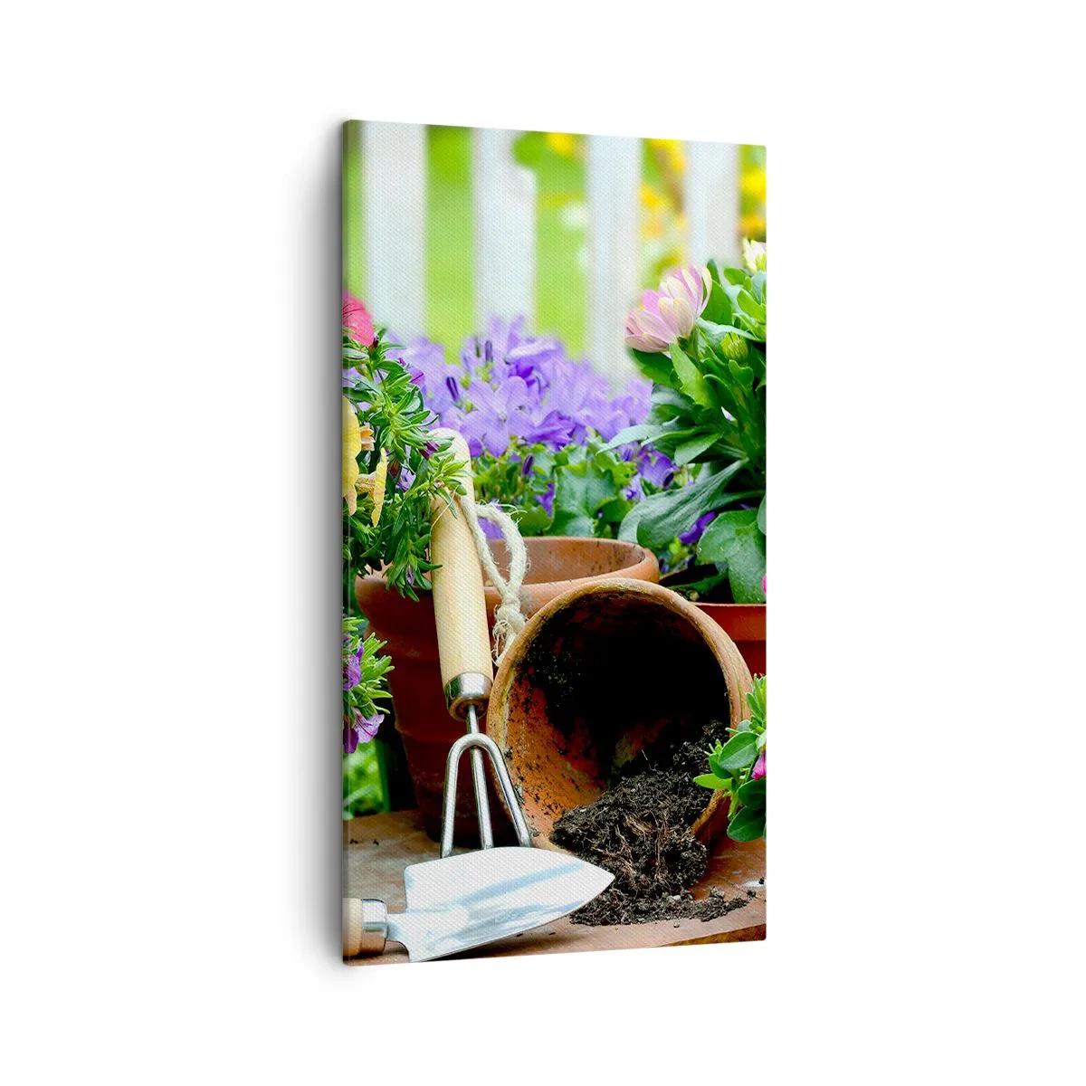Bild auf Leinwand - Leinwandbild - Zosias Garten - 45x80 cm