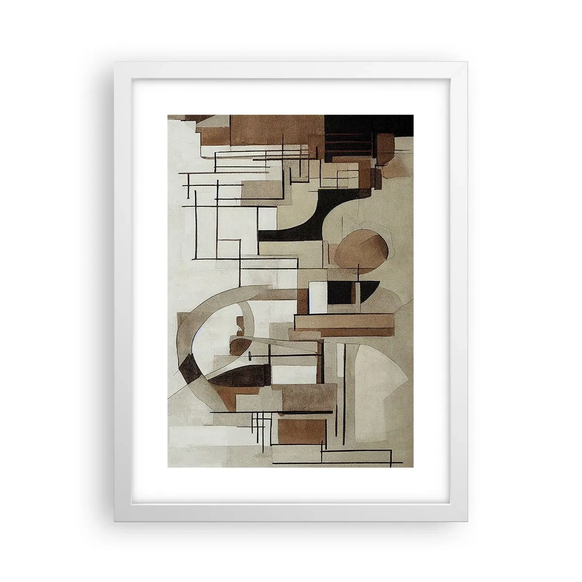 Poster in einem weißen Rahmen - Stadtbild 2.0 - 30x40 cm