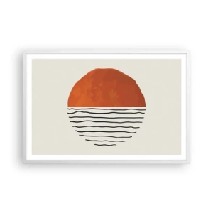 Poster in einem weißen Rahmen - Im japanischen Klima - 91x61 cm