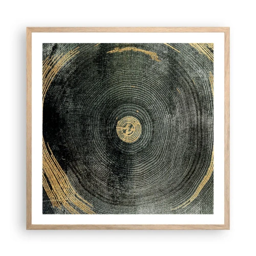 Poster in einem Rahmen aus heller Eiche - Veränderung und Beständigkeit - 60x60 cm