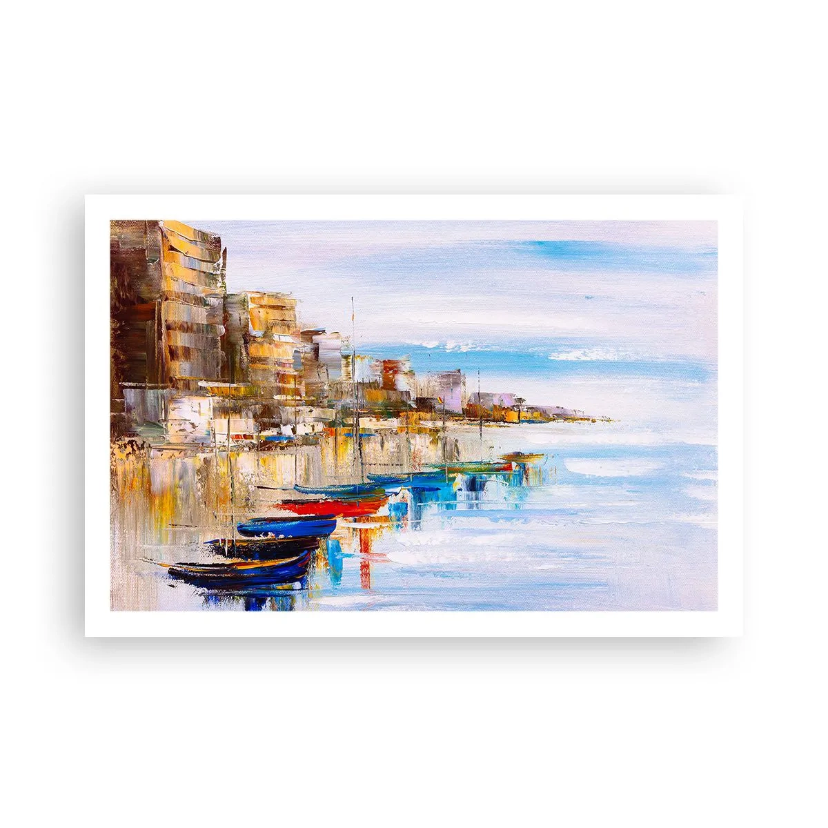 Poster - Bunte urbane Oase - 91x61 cm