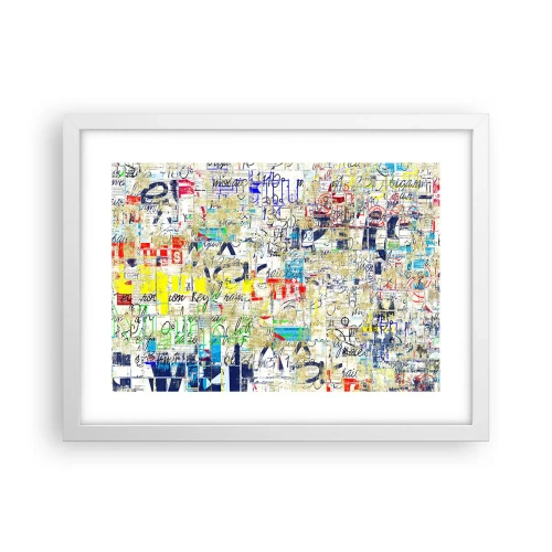 Poster in einem weißen Rahmen - Es freut einfach die Augen - 40x30 cm