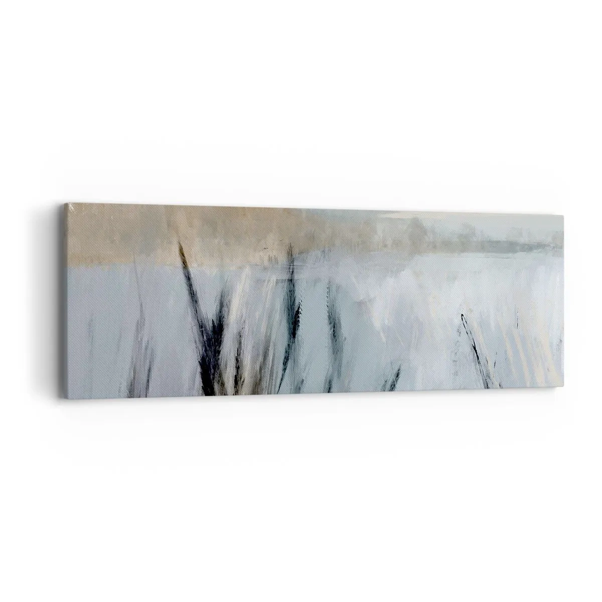Bild auf Leinwand - Leinwandbild - Winterfelder - 90x30 cm