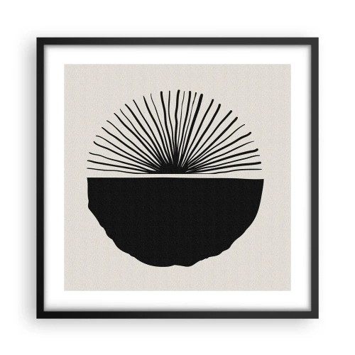 Poster in einem schwarzem Rahmen - Eine Reihe von Möglichkeiten - 50x50 cm