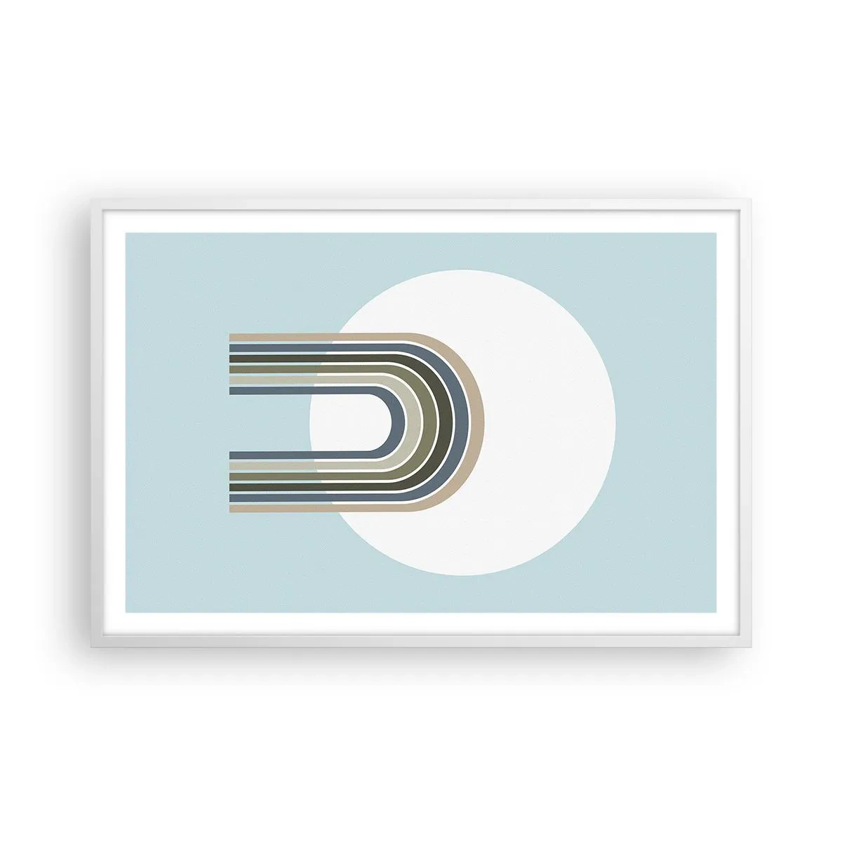 Poster in einem weißen Rahmen - Unwiderstehliche Anziehungskraft - 91x61 cm