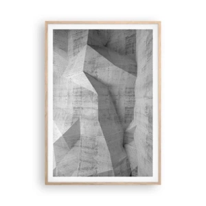 Poster in einem Rahmen aus heller Eiche - Eine echte Herausforderung - 70x100 cm